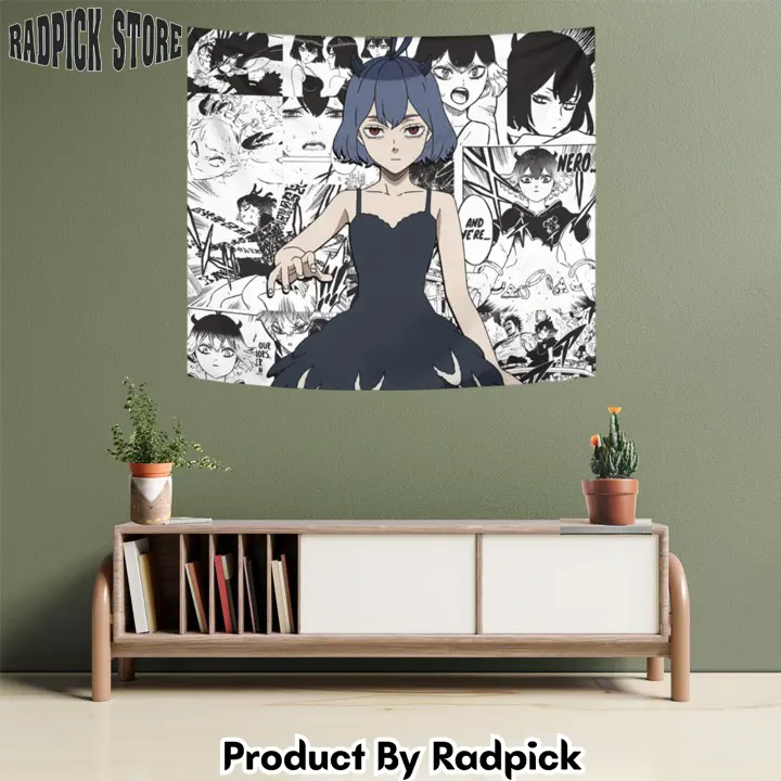 Secre swallowtail tapestry custom black clover anime manga room wall decor  rp5944316